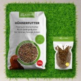 Set furaj pentru găini cu insecte 30kg - Premium furaj pentru păsări 25kg, Larve uscate de muscă soldată neagră 5kg