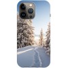 Husa compatibila cu Apple iPhone 13 Pro Max model Snow Path Switzerland, Silicon, TPU, Viceversa, Transparent, Carcasa