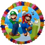 Pinata pentru petreceri, 35 cm, multicolora, model Mario, umplutura inclusa