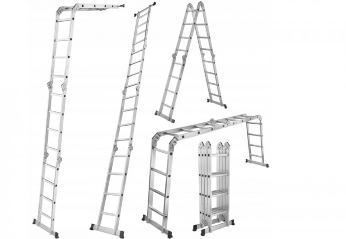 Scara multifuctionala 4.7m articulata cu platforma aluminiu (G02441)