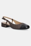MICHAEL Michael Kors pumps Perla culoarea maro, cu toc drept, cu toc deschis, 40T5PLFS1B.007