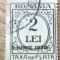 (FAV) Timbre Taxa de plata 2 lei (supratipar 8 iunie 1930)