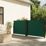 Copertina laterala retractabila, verde &icirc;nchis, 120 x 1000 cm GartenMobel Dekor, vidaXL