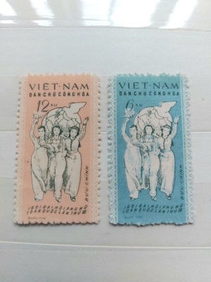 Timbre Vietnam 2 valori nestampilate foto