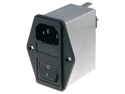 Conector de Alimentare AC IEC 60320 6A 250V Soclu Tată foto