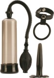 Kit Pompa Penis+Dop Anal+Inel Dublu Penis Rock Hard, California Exotics