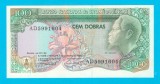 Bancnotă Sao Tome și Principe (pick 60) 100 Dobras 1989 UNC serie: AD59916..
