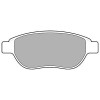 Set placute frana,frana disc DACIA LOGAN II (2012 - 2016) KRIEGER 0950006328