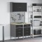 vidaXL Set Banc de lucru 5 Piese Oțel Negru