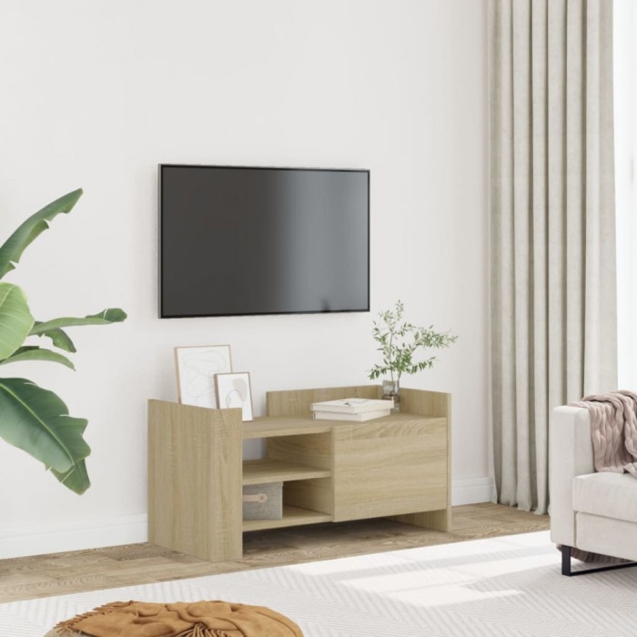 vidaXL Comodă TV, stejar sonoma, 80x35x40 cm, lemn prelucrat 848369
