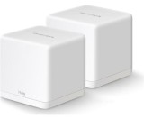 MESH MERCUSYS, wireless, router AC1300, pt interior, 1300 Mbps, port LAN si WAN Gigabit, 2.4 GHz | 5 GHz, antena interna x 2, standard 802.11ac, &quot;Halo