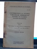 Contributiuni la studiul variatiilor chimismului gastric in ulerul gastro-duodenal - Cogan Iacob teza de doctorat