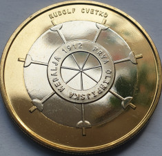 3 euro 2012 Slovenia, 1st Slovene Olympic Medalist, unc km#109 foto