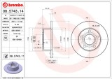 BREMBO 08.5743.11 PRIME LINE - UV Coated Disc frana