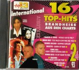 Various &lrm;&ndash; 16 Top-Hits International 2/93 NM / NM cd anii 90 synth pop , disco _ Club Top 13 , Germania, 1993