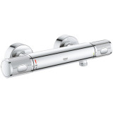 Baterie dus Grohe Precision Feel 34790000, 1/2&amp;#039;&amp;#039;, aparenta, termostat, anti-oparire, limitator presiune, EcoButton, crom