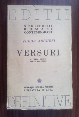 Tudor Arghezi - Versuri - Editia a III-a-1943 foto