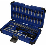 BRILLIANT TOOLS Set de chei, 45 piese, 1/4&quot;, oțel