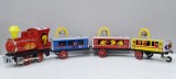 SET DE JUCARIE , LOCOMOTIVA CU TREI VAGOANE , CHINA , ANII '70 - ' 80