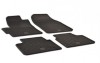 Covorase Auto Cauciuc Chevrolet Spark (2005-2010) Umbrella - Set 4 Bucati, Gri Carbon, Anti-alunecare, Bordura Inalta