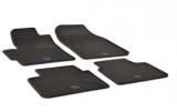 Covorase Auto Cauciuc Chevrolet Spark (2005-2010) Umbrella - Set 4 Bucati, Gri Carbon, Anti-alunecare, Bordura Inalta
