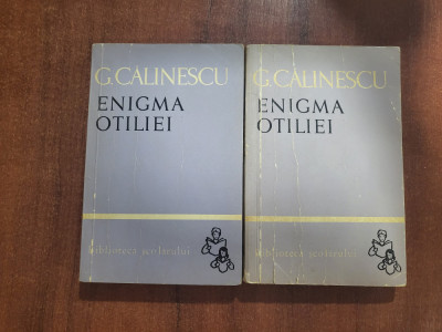 Enigma Otiliei vol.1 si 2 de G. Calinescu foto