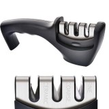 Ascutitor Cutite Profesional cu 3 Sloturi: Diamant, Tungsten, Ceramica. Ascute Lame Drepte Rapid si Sigur