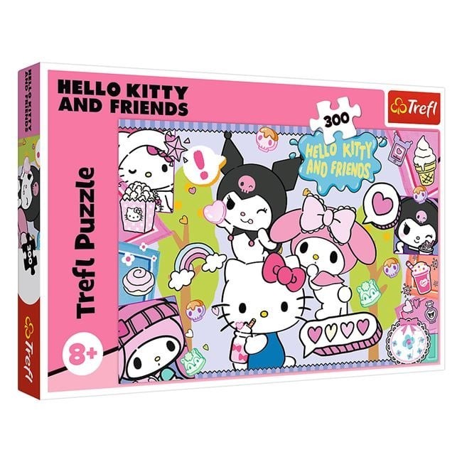 Puzzle Hello Kitty &amp; Kuromi (300 de Piese) - Trefl