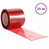 Cumpara ieftin Perdea pentru usa, rosu, 200 mmx1,6 mm 25 m, PVC