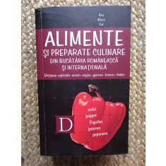 ALIMENTE SI PREPARATE CULINARE DIN BUCATARIA ROMANEASCA SI INTERNATIONALA