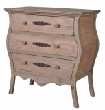 Comoda Shabby Chic din lemn masiv maro AWC001