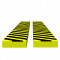 Protecții de colț, 2 buc., galben și negru, 6x2x101,5 cm, PU