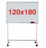 Tabla magnetica pe stand mobil 120x180 cm, 1 fata, Premium (5 ani garantie)