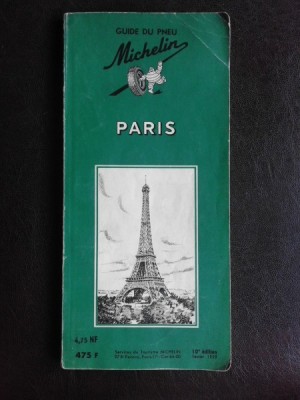 Michelin, Guide Paris (text in limba franceza) foto