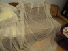 Perdea Alba Cercuri 4cm, 2.7x4.3m. Material Draperie, perdele textile casa