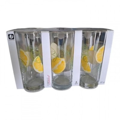 Set 48 Pahare Apa Sticla 270ml Classico Lemon 91206D493 CNN DNC52891 foto