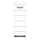 Etichete Falken autoadezive, pentru bibliorafturi, 60 x 190 mm, alb