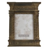 Cumpara ieftin Rama foto de masa polirasina aurie 22x2x29 cm