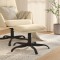 vidaXL Taburet, crem, 60x60x36 cm, material textil 341569