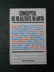 CONCEPTUL DE REALITATE IN ARTA * STUDII DE ESTETICA SI TEORIA ARTEI foto