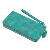 Cumpara ieftin Portofel dama pluta verde tip cluch