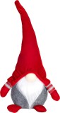 Postavička MagicHome Vianoce, &Scaron;kriatok s kr&aacute;tkymi nohami, l&aacute;tkov&yacute;, červeno-siv&yacute;, 15x9x33 cm