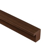 Bandă de capăt cu efect de nuc 260x2,5x1,8 cm