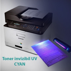 Toner invizibil UV pentru Samsung si Lexmark monocrom, Cyan, praf 50 g