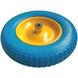 Roata plina poliuretan SSPU pentru roaba, 14&rdquo;, ax 14mm, bucsa otel, DSH, 412066