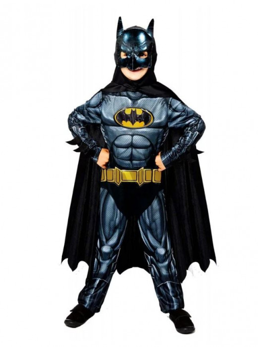 Costum Supereroul Batman pentru copii din 3 piese, 100% Polyester