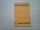POETI BASARABENI - Ion Pillat (culegere de:) - Cartea Romaneasca, 1936, 48 p.;