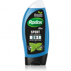 Radox Men Feel Sporty 2 in 1 gel de dus si sampon Watermint & Sea Minerals 250 ml