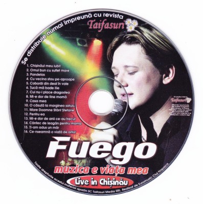 CD Pop: Fuego &amp;ndash; Muzica e viața mea (Live in Chișinău) foto