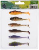 Shad Mikado Real Fish, Culoare Mix, 6.5cm, 6buc/pac